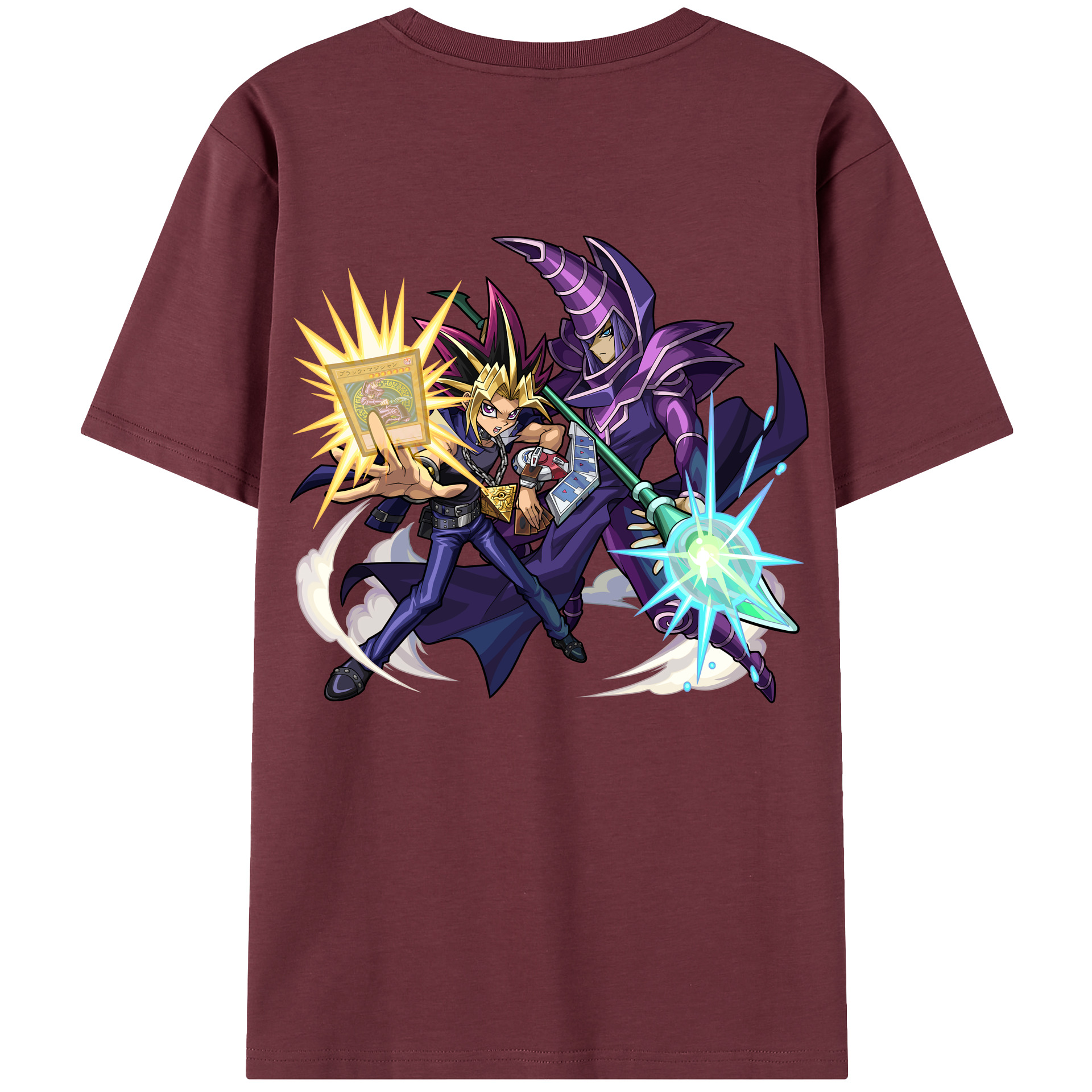 （画像用） 遊☆戯☆王 Yu-Gi-Oh! 綿100％半袖Tシャツ（背面プリント）